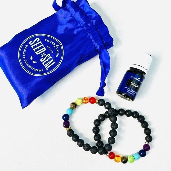 Bundled Loyalty Essential Oil & 2 Chakra Bead Oil Diffuser Bracelets - Picture 2 of 4